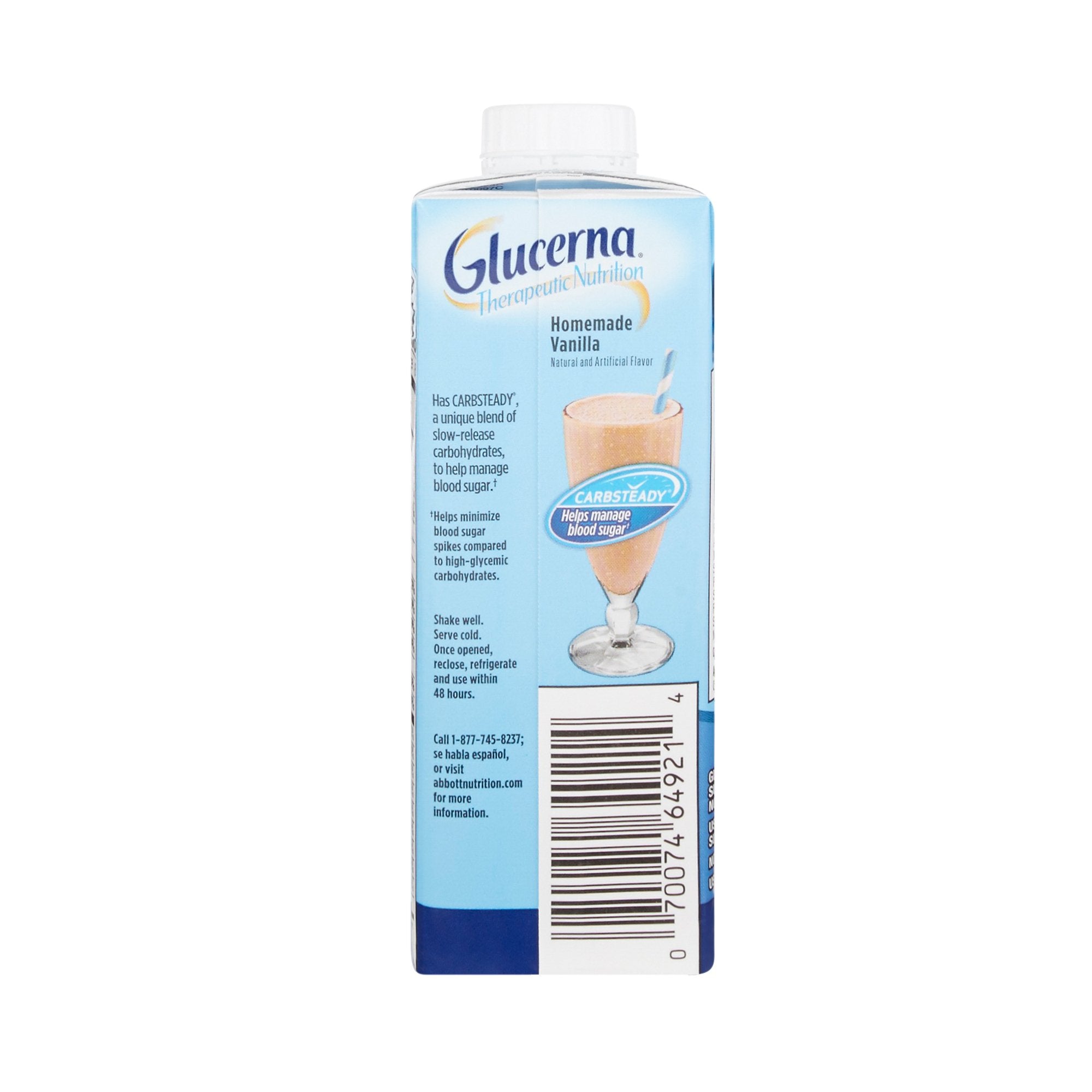 Glucerna® Vanilla Therapeutic Nutrition Shake, 8-ounce carton 64922