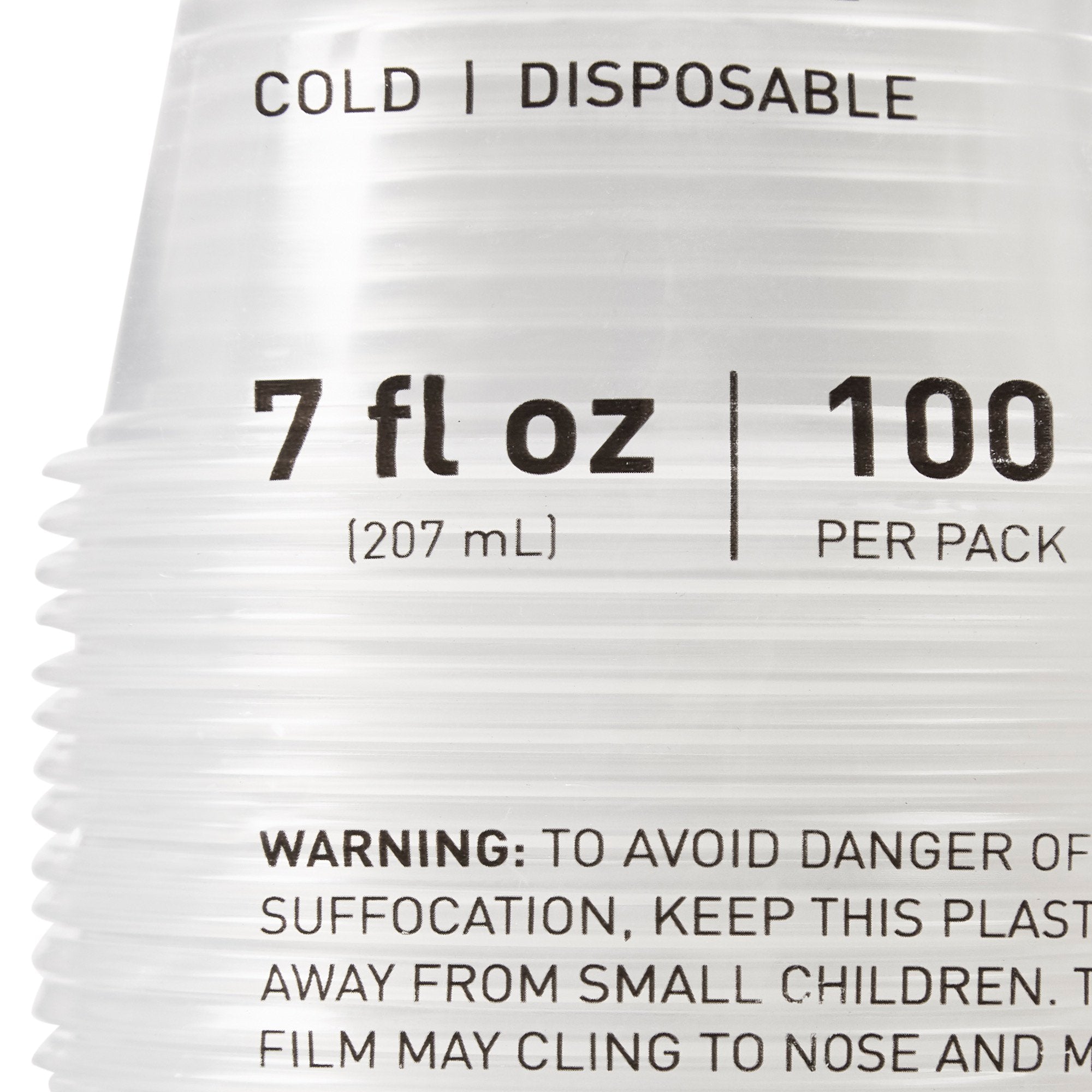 McKesson Polypropylene Drinking Cup, 7 oz., Clear 16-PDC7