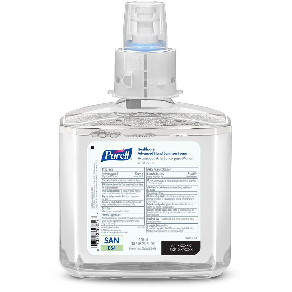 Purell® Healthcare Advanced Hand Sanitizer, 1,200 mL Dispenser Refill 5053-02