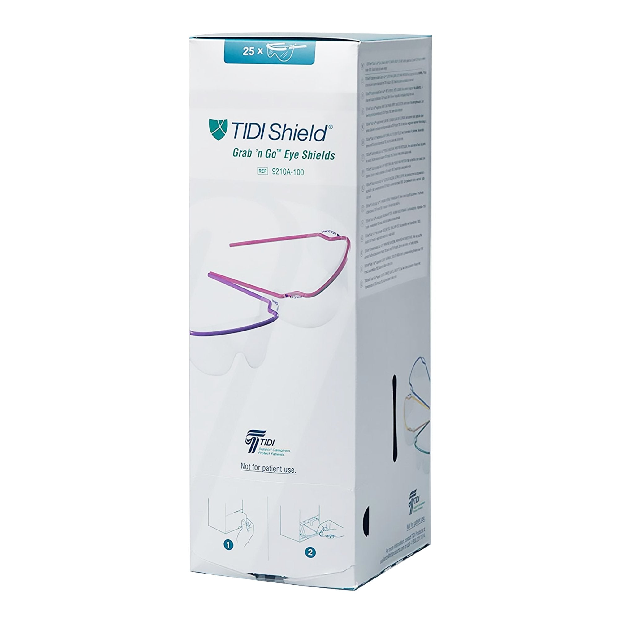 TIDIShield® Grab 'n Go™ Eye Shields with Dispenser 9210A-100