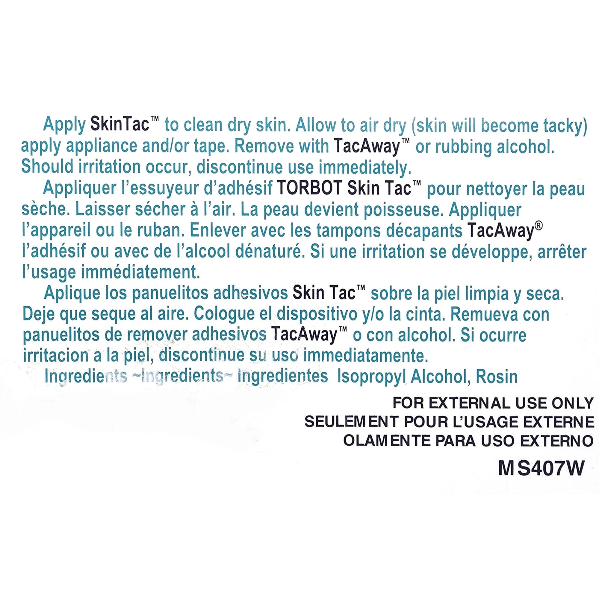 Skin Tac™ Skin Barrier Wipe MS407-W