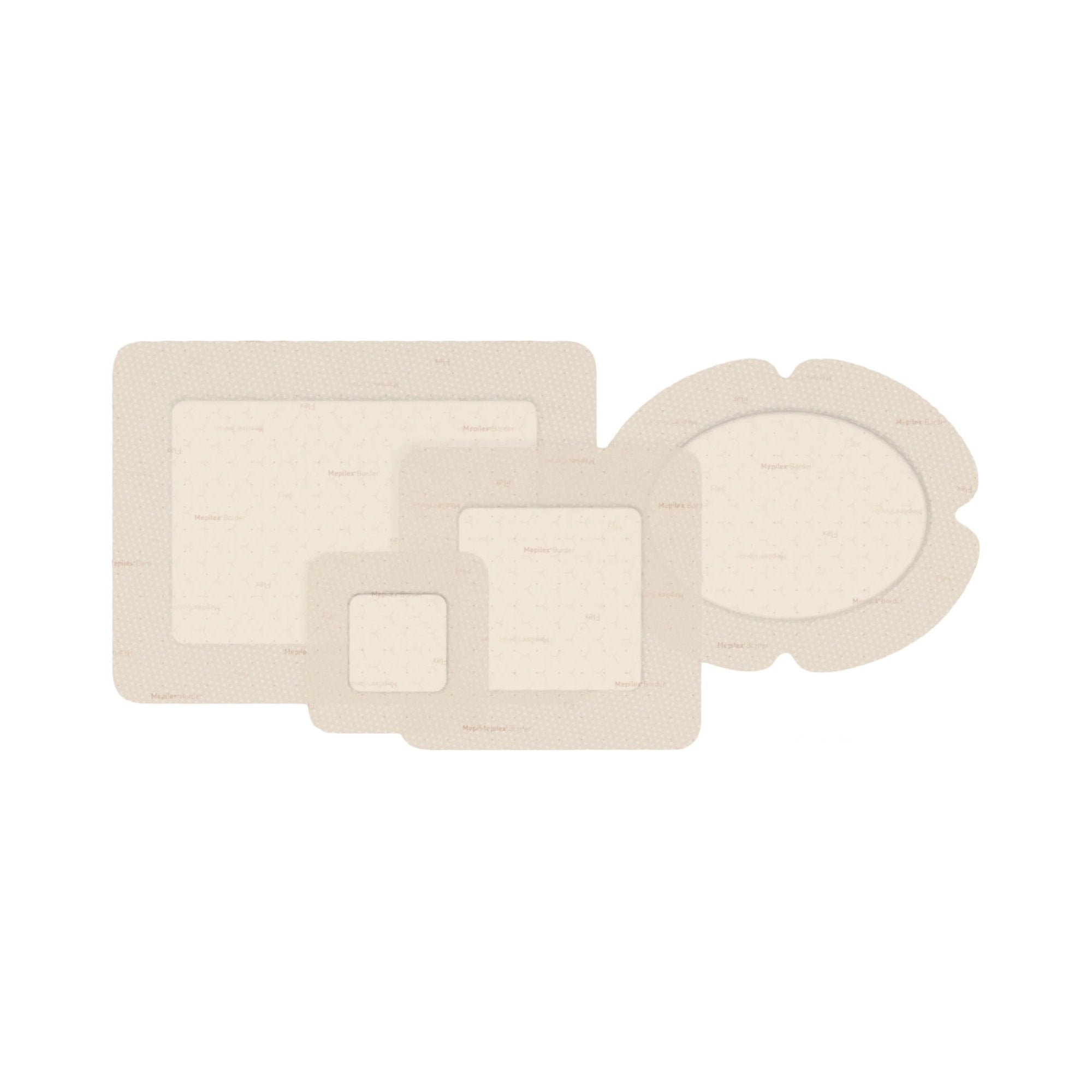 Mepilex® Border Flex Silicone Adhesive Foam Dressing, 13 x 16 Centimeter 583300