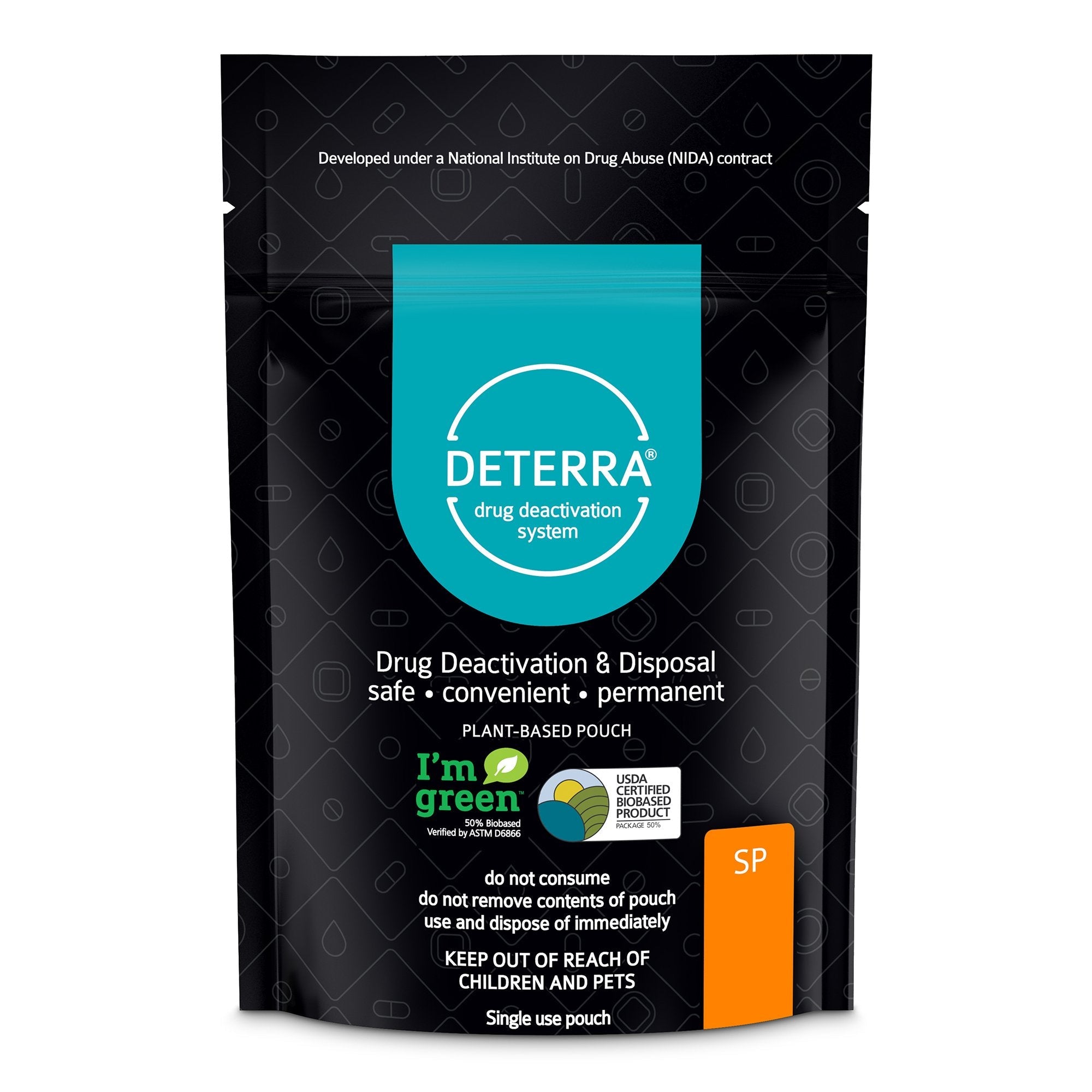 Deterra® Drug Disposal Pouch for Disposal of Pharmaceuticals, Small 7001-CASE