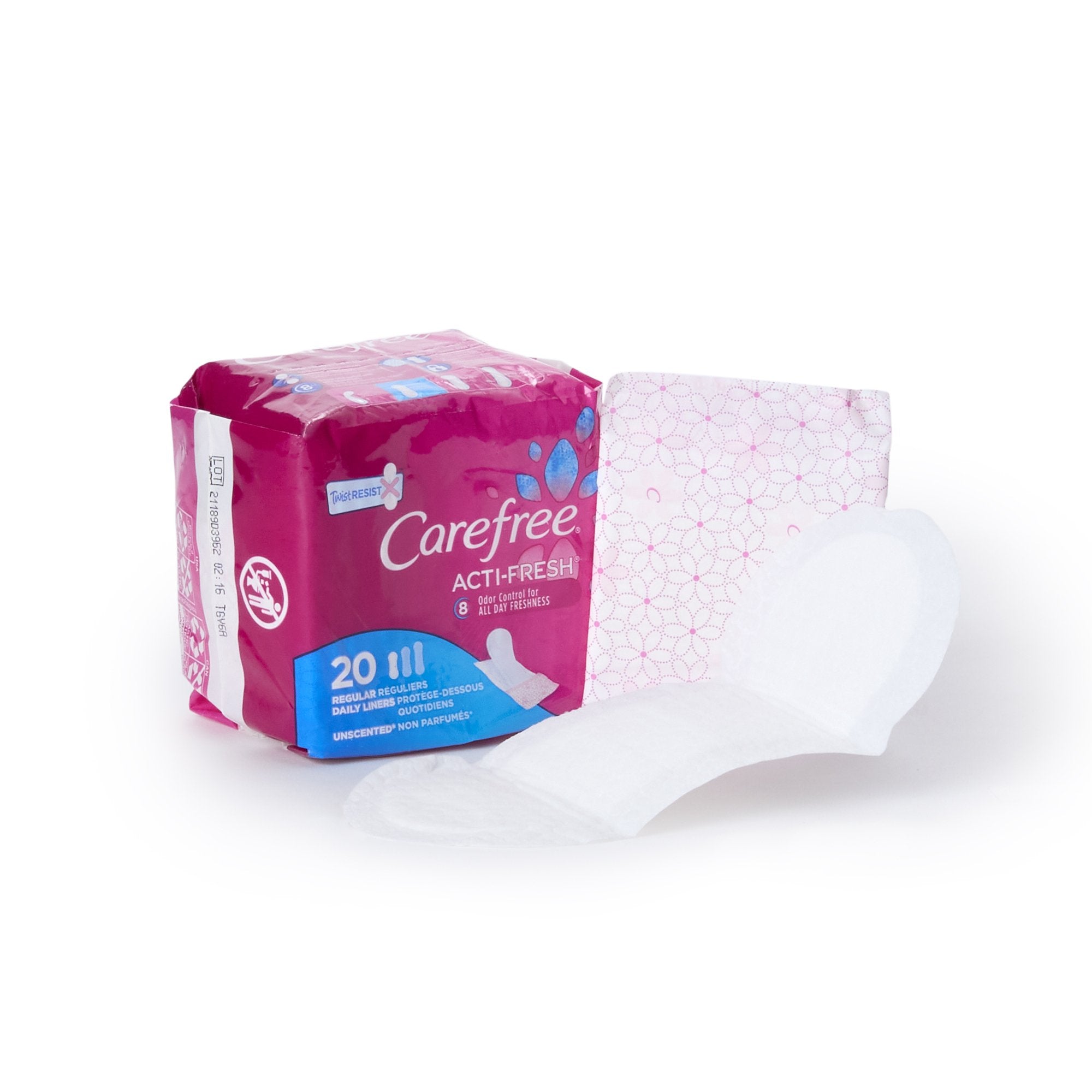 Carefree Acti-Fresh Liners, Regular 07830006990