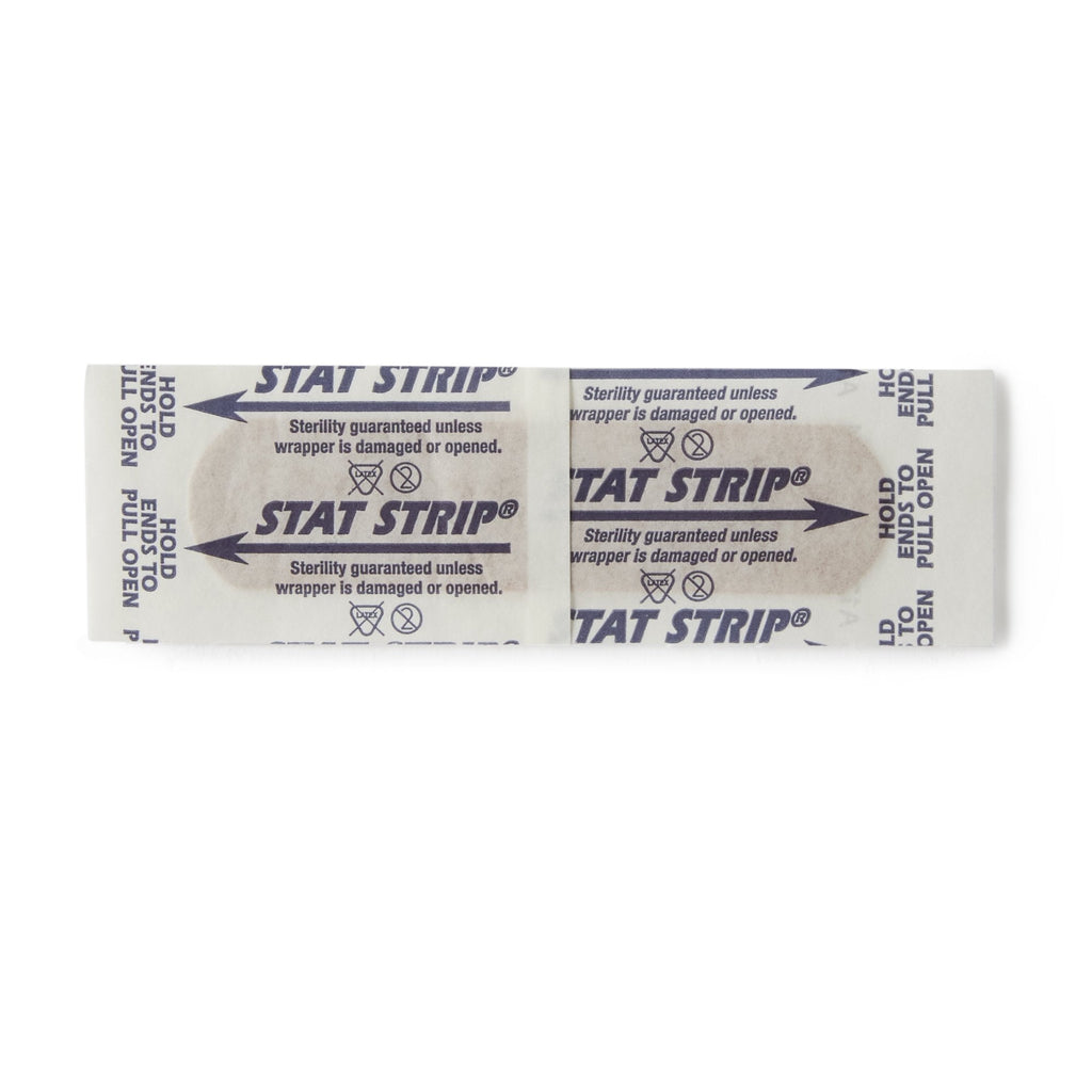 American® White Cross Stat Strip® Adhesive Strip, 3/4 x 3 Inch 15210