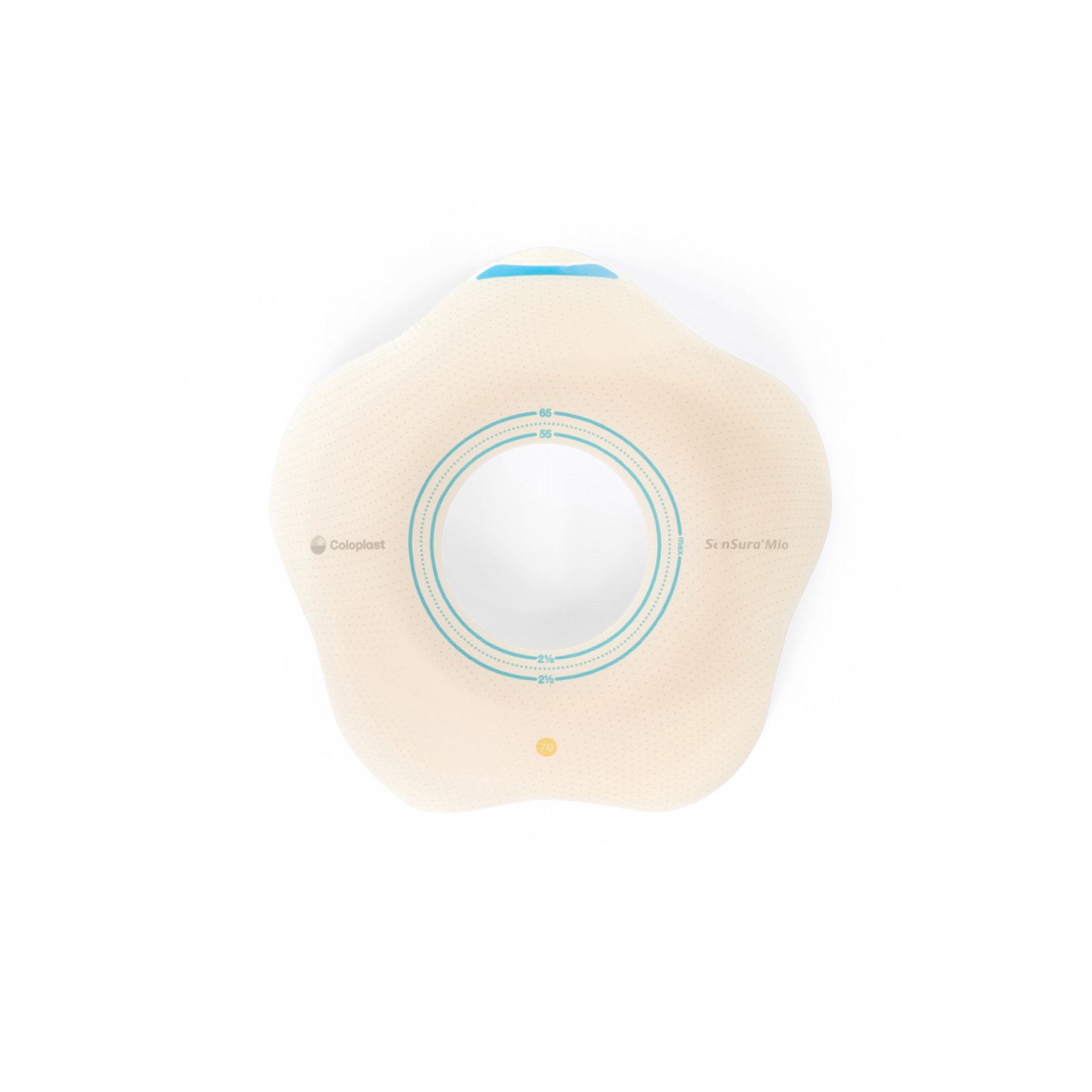 SenSura® Mio Click Convex Flip Ostomy Barrier, 40 mm Stoma Openings, Blue Match 18523