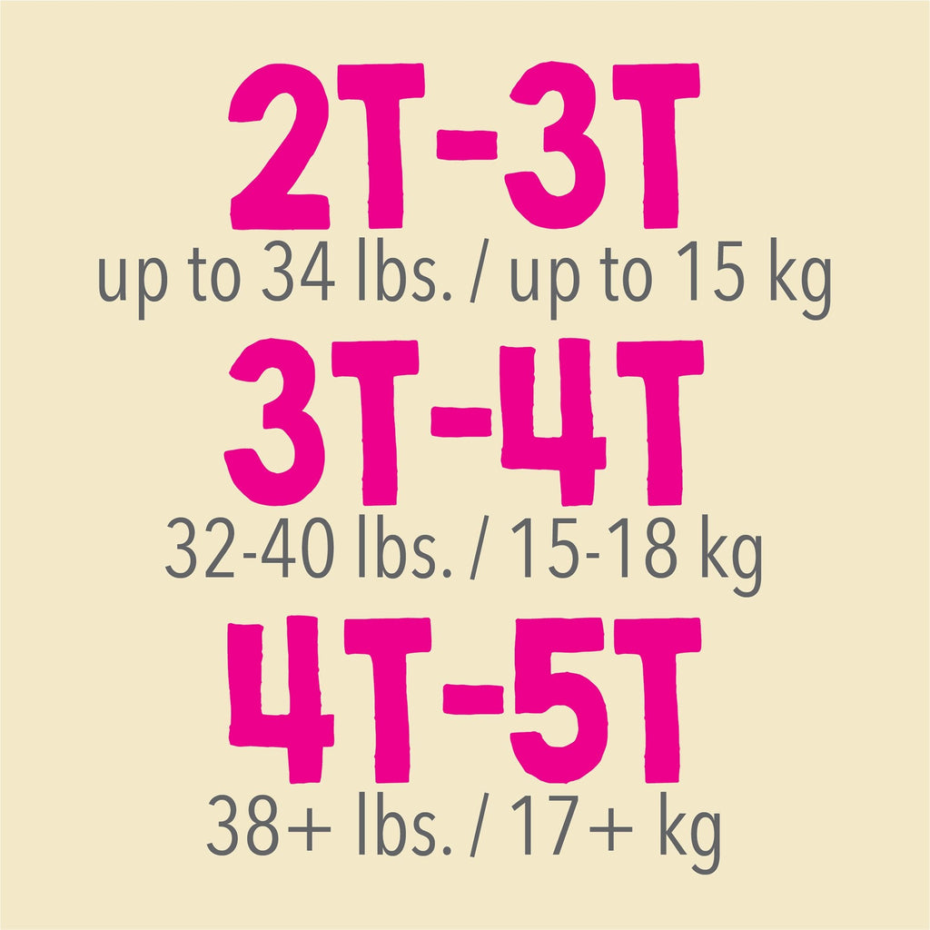 Cutie Pants® Toddler Training Pants, Pink Princess Print, 4T – 5T, Over 35 lbs. CR9008