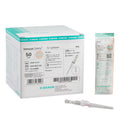 Peripheral IV Catheter Introcan Safety® 20 Gauge 1 Inch Polyurethane Straight Hub Non Blood Control Passive Safety - 4251652-02