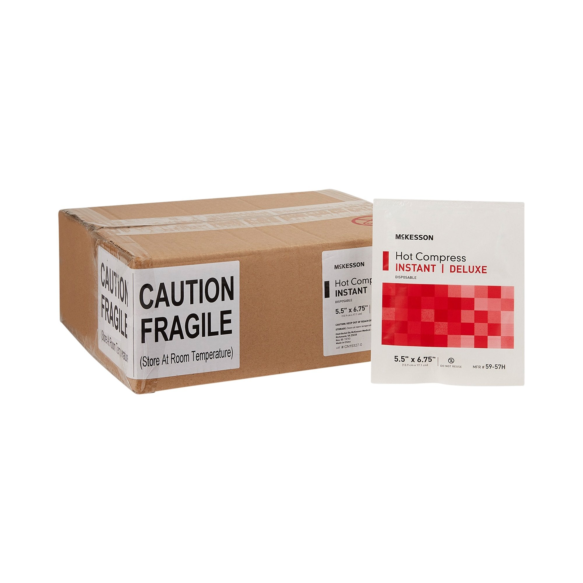 McKesson Deluxe Instant Hot Pack, 5½ x 6¾ Inch 59-57H