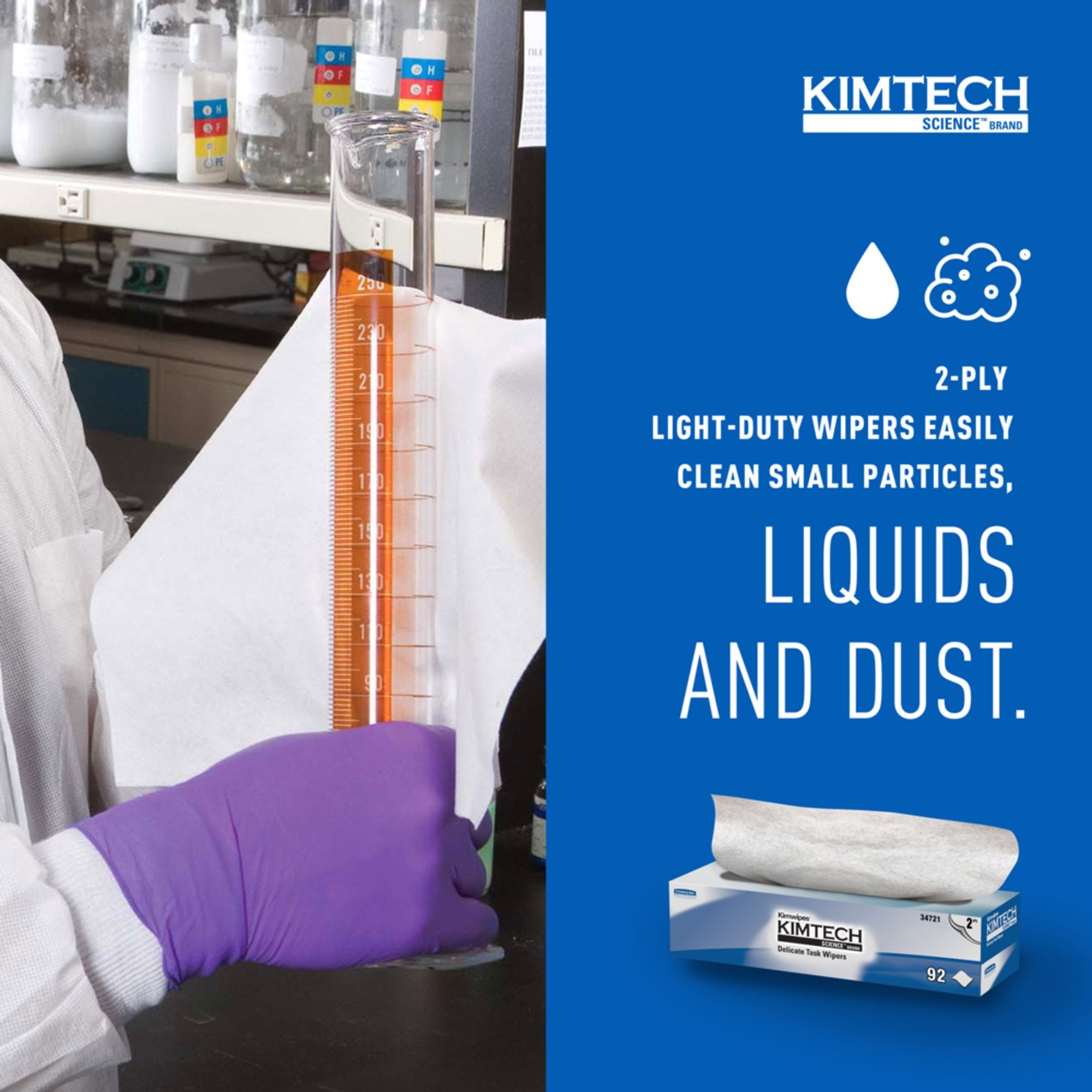 Kimtech Science™ Kimwipes™ Delicate Task Wipes, 2-Ply 34721