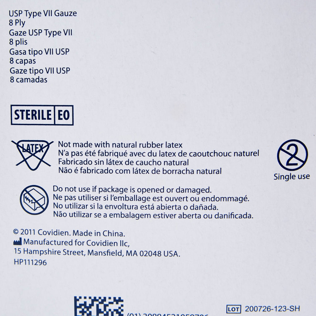 Dermacea™ Sterile USP Type VII Gauze Sponge, 2 x 2 Inch, 8-Ply 441204
