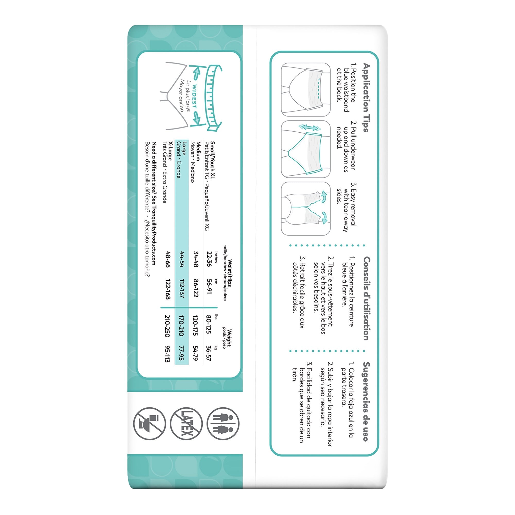 ComfortCare™ Absorbent Underwear, Large 2976-100