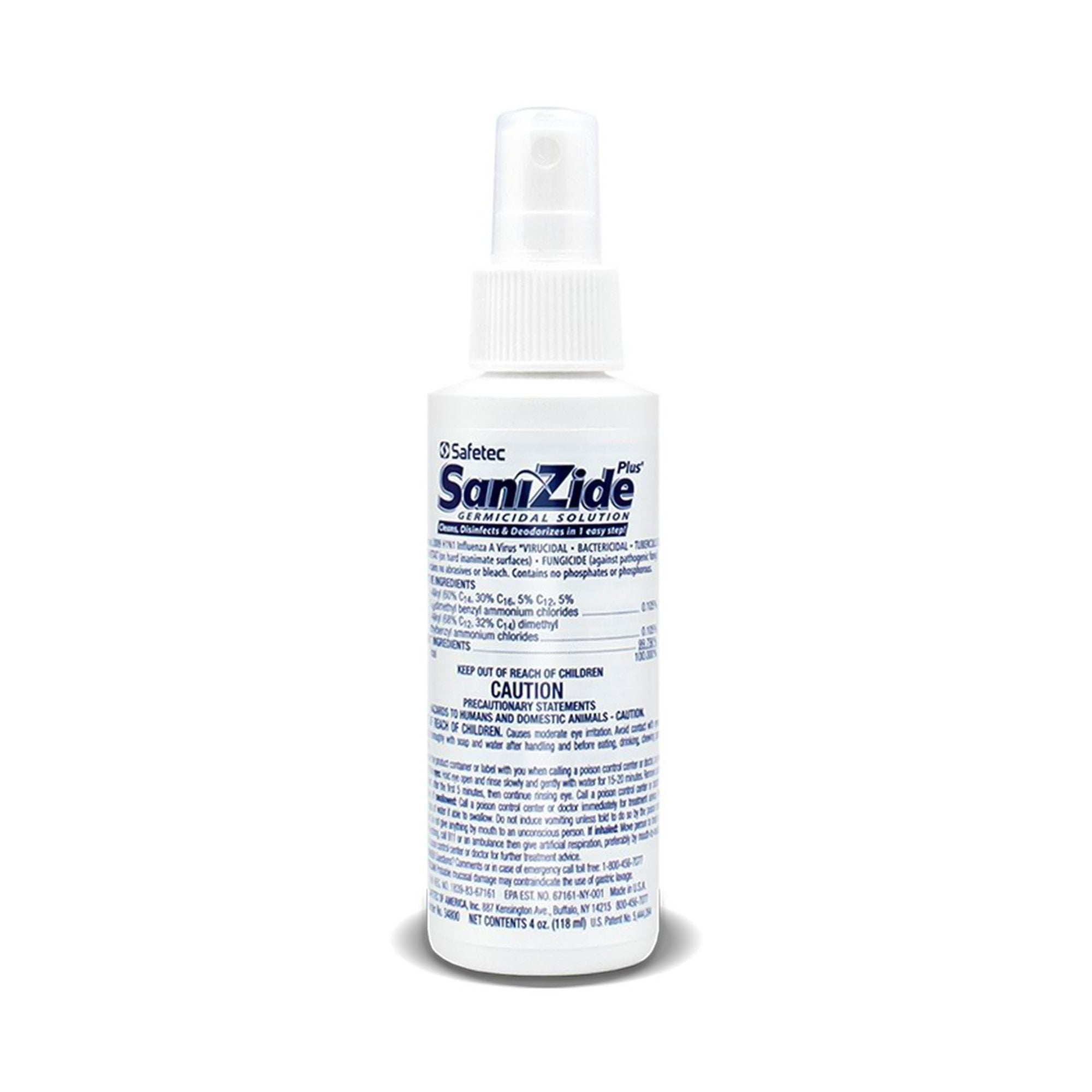 SaniZide Plus® Surface Disinfectant Cleaner, 4-ounce bottle 34800