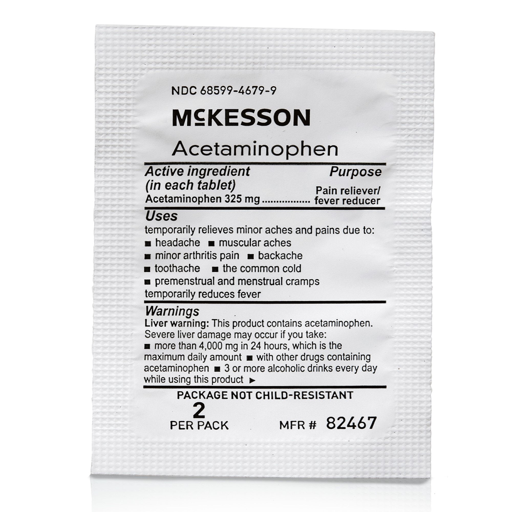 McKesson Acetaminophen Pain Relief 82467