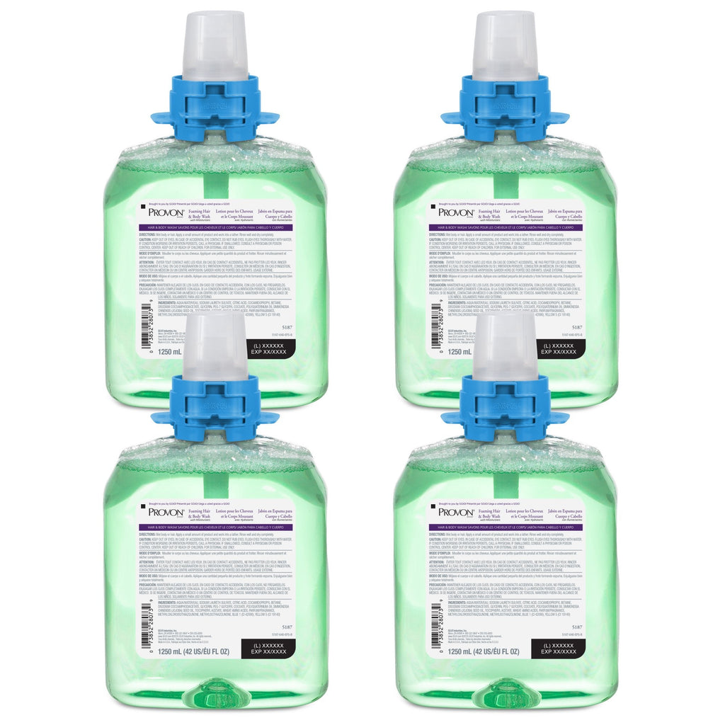 Provon® Foaming Hair and Body Wash with Moisturizers, 1,250 mL Dispenser Refill 5187-04