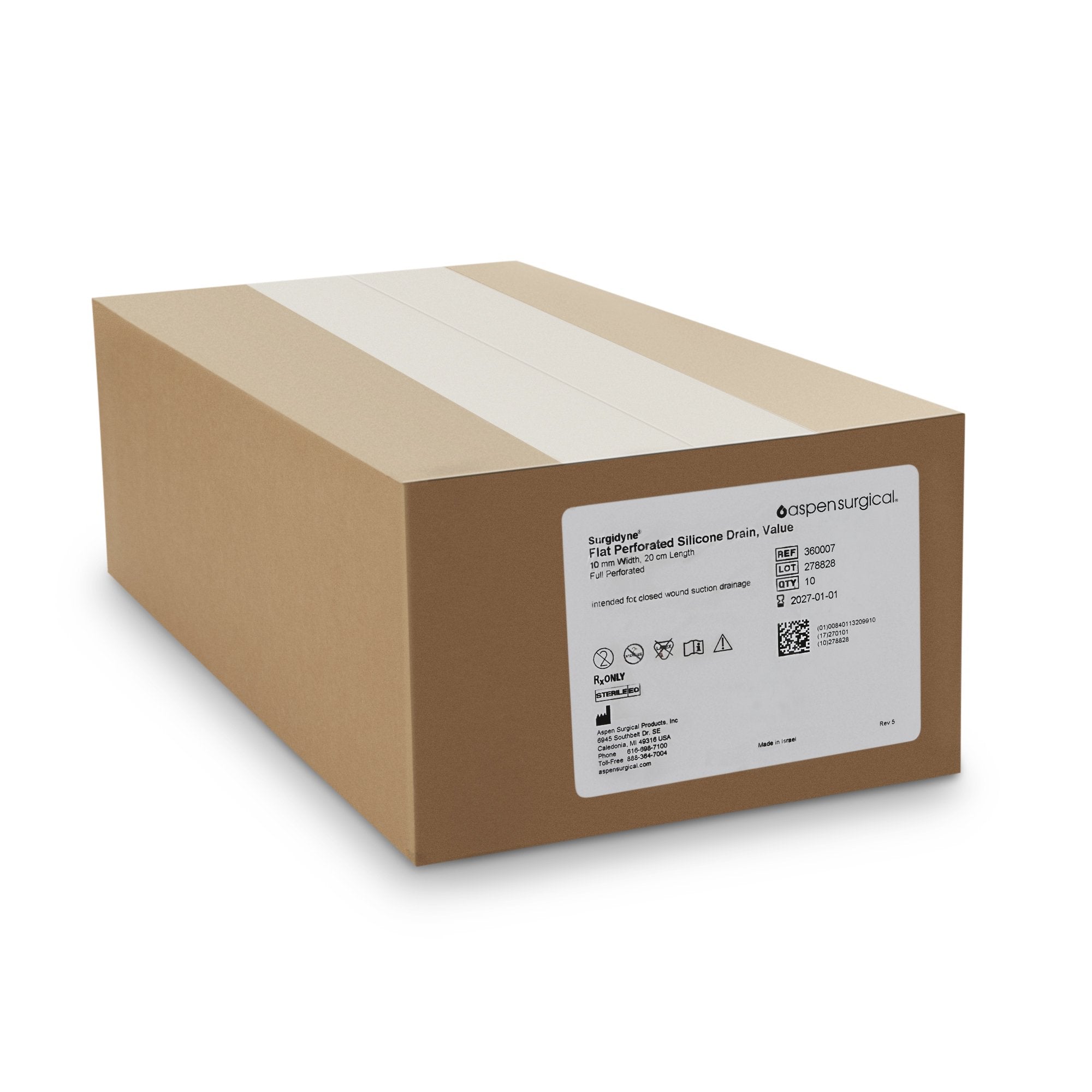 McKesson Wound Drain Tube, 10 Fr., 20-centimeter Length 360007