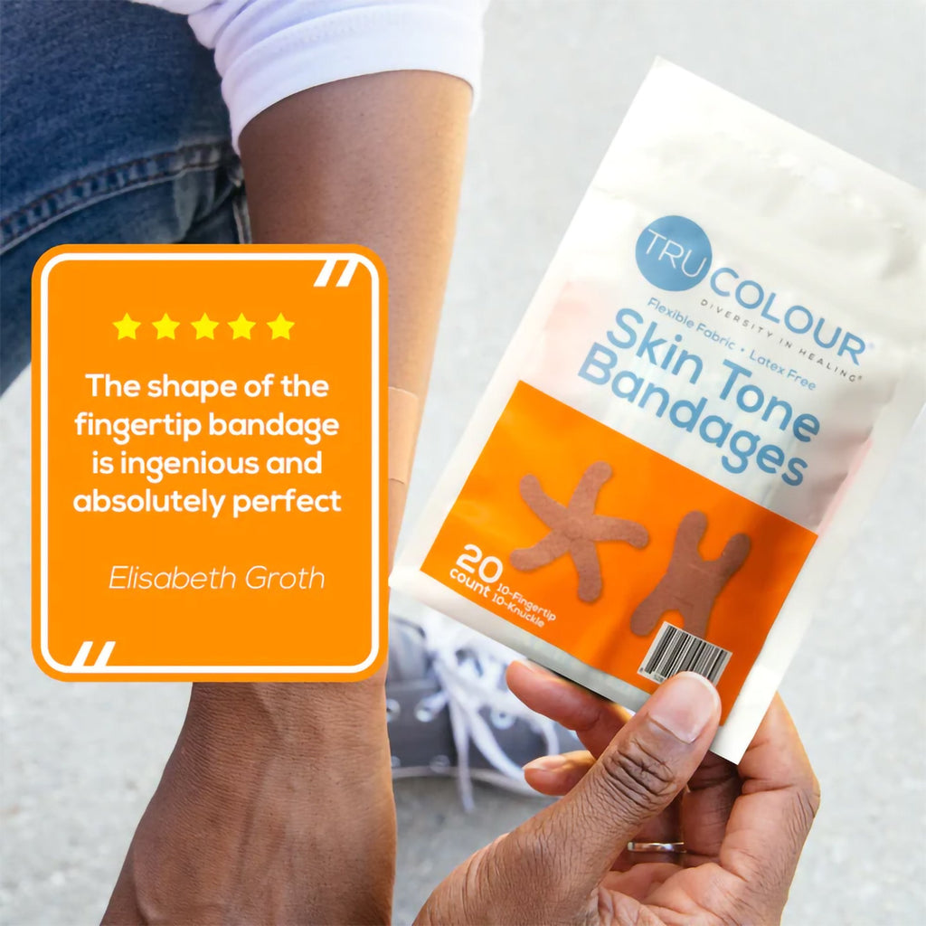TruColour® Brown Adhesive Strip, Knuckle / Fingertip TCB-NKF