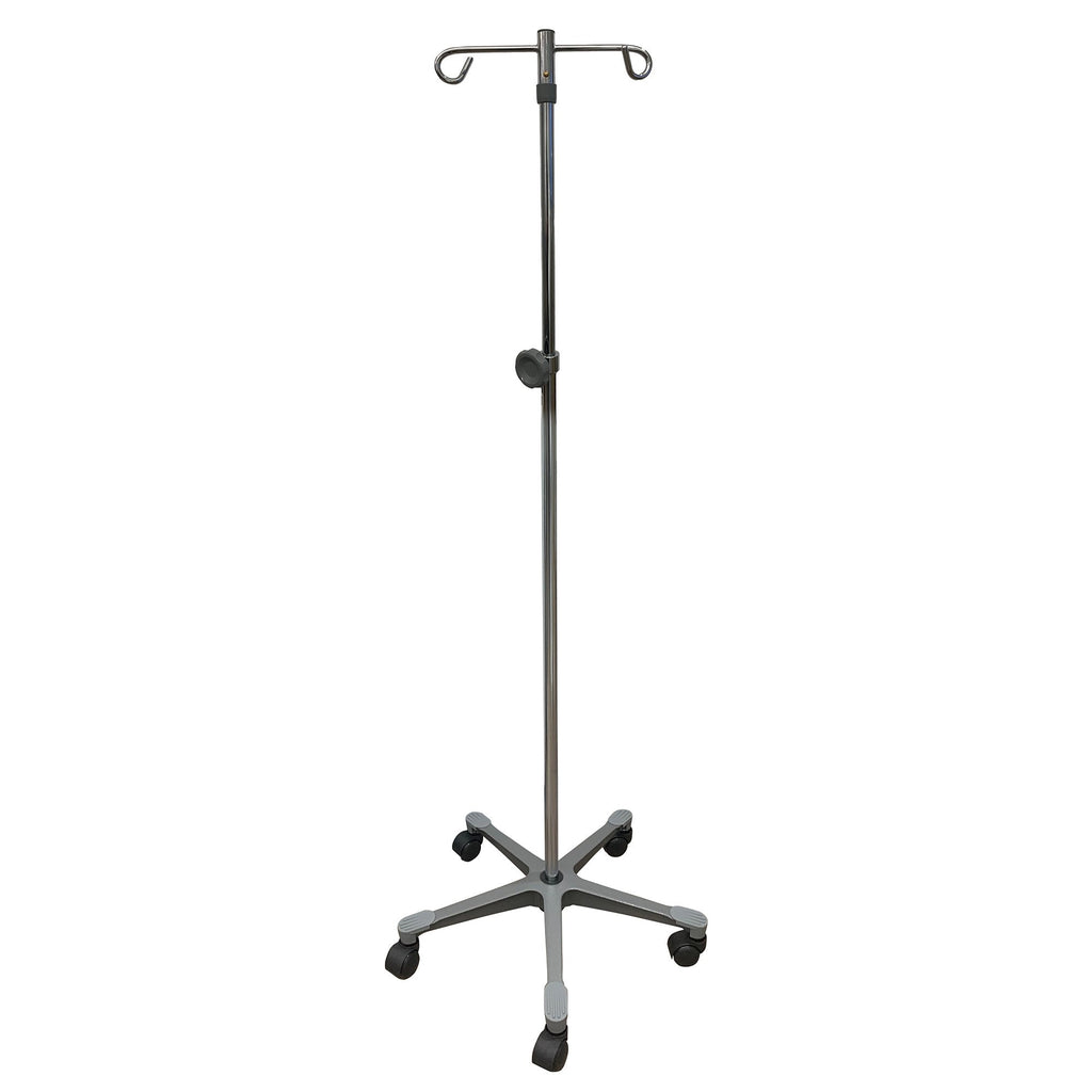 IV Stand Floor Stand 2 Hooks 5 Legs with Casters 16-11350