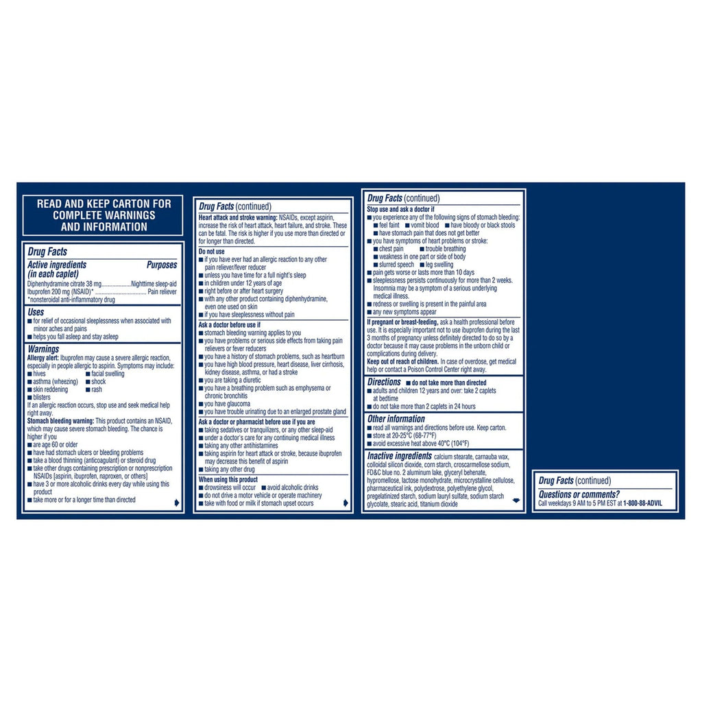 Advil PM Caplets 00573016440