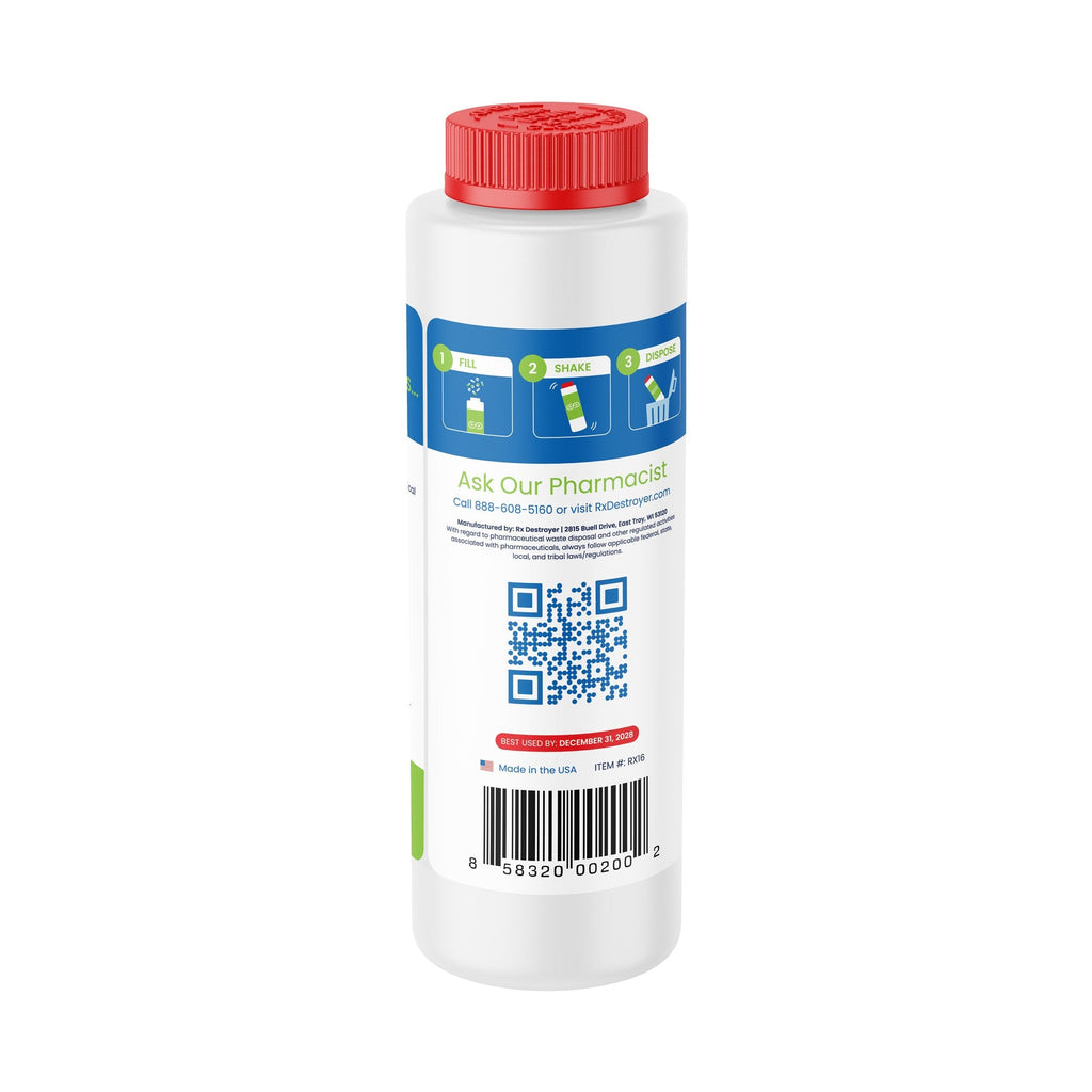 Rx Destroyer™ Pharmaceutical Disposal System, 16-ounce bottle RX16