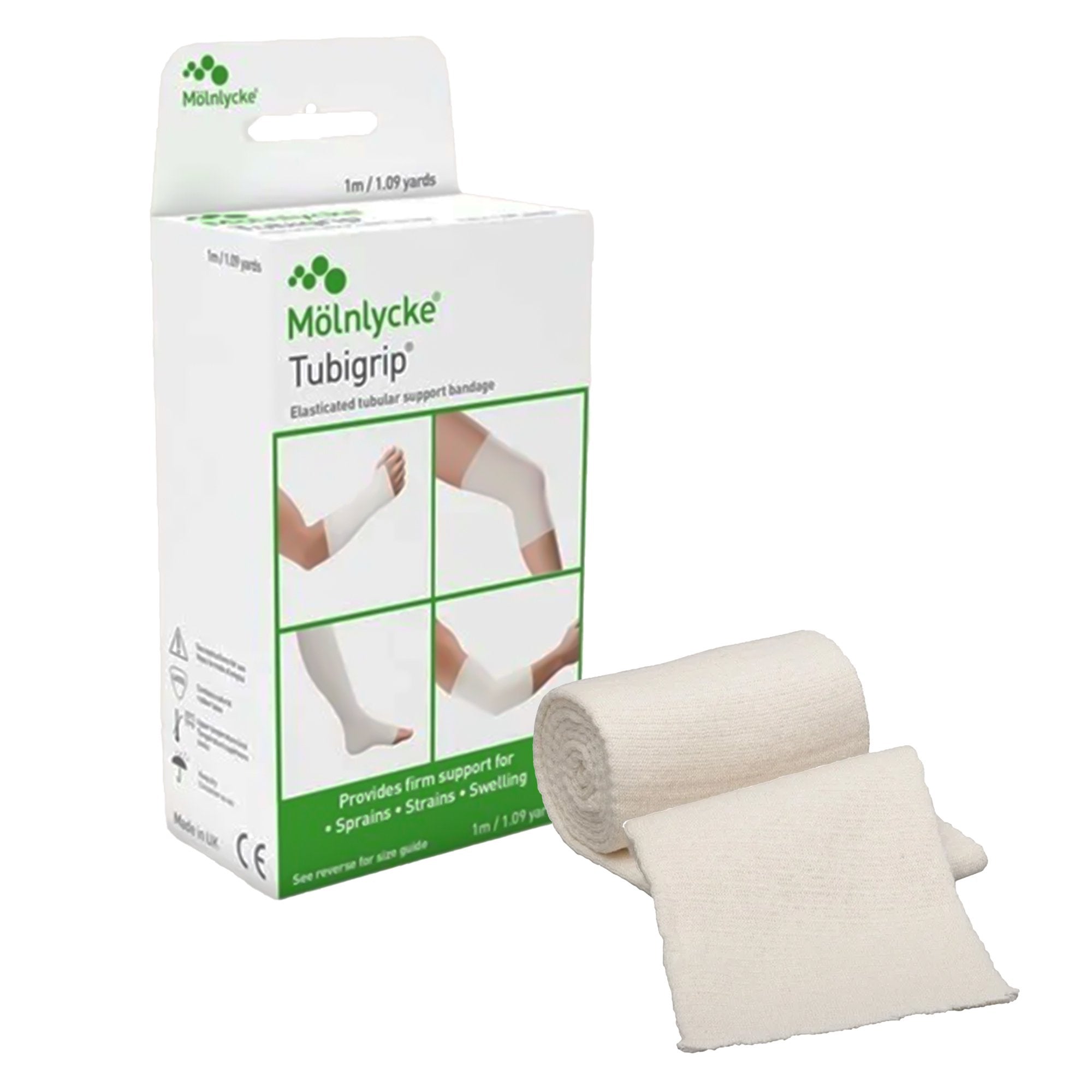 Tubigrip® Pull On Elastic Tubular Support Bandage, 1 Meter, Size F 1523