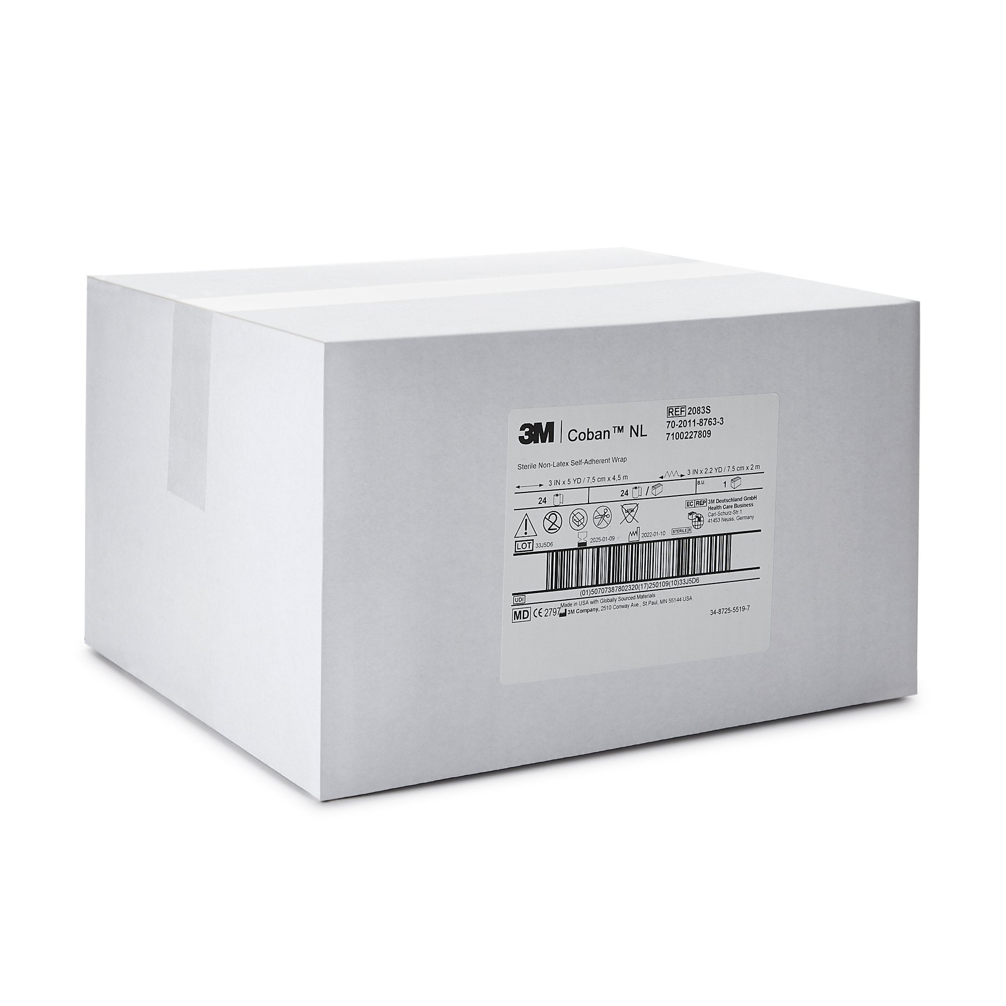 3M™ Coban™ LF Self-adherent Closure Cohesive Bandage, 3 Inch x 5 Yard 2083S
