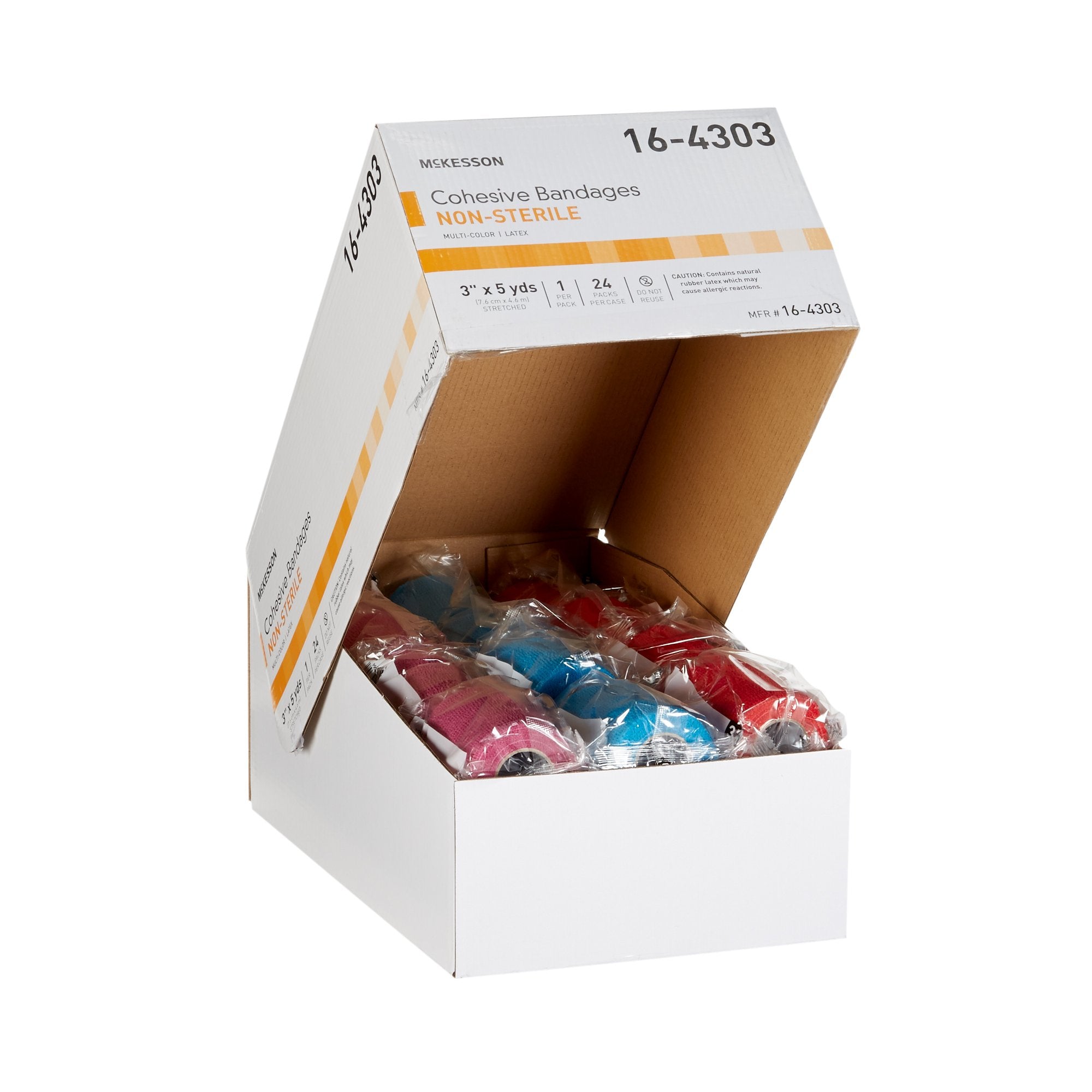McKesson Self-adherent Closure Cohesive Bandage, 3 Inch x 5 Yard 16-4303