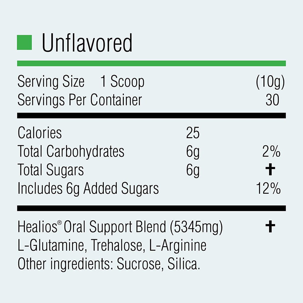 Healios Oral Health and Dietary Supplement Powder for Mouth Sores GN0195