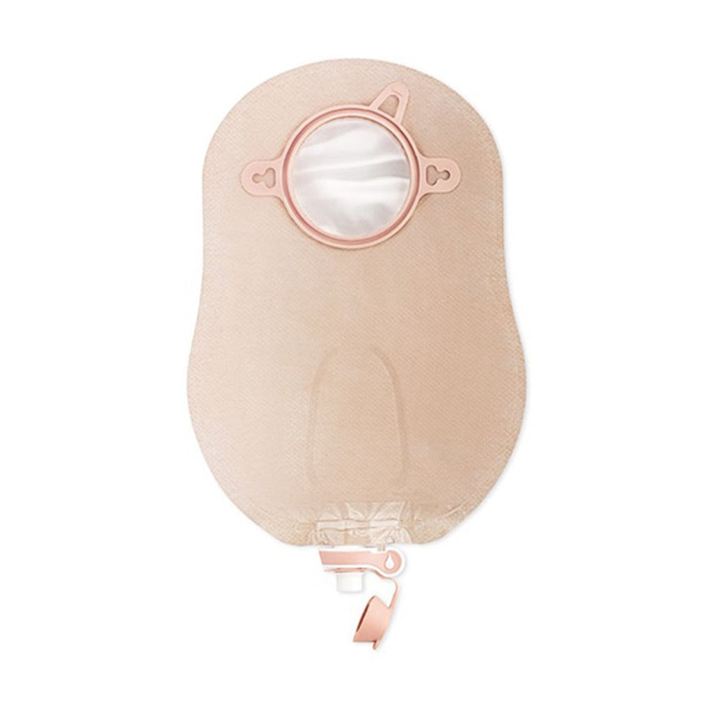 New Image™ 18123 2-Piece Beige Colostomy Pouch, Pre-cut to Fit 57mm Stomas, Red 18123