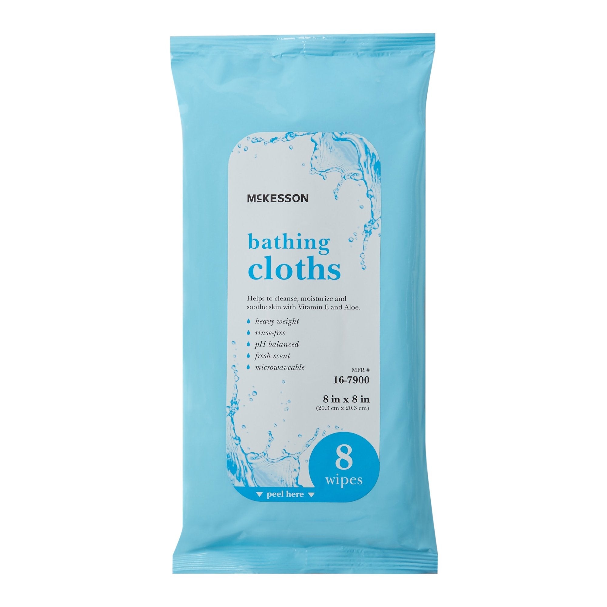 McKesson Scented Rinse-Free Bath Wipe, Soft Pack 16-7900