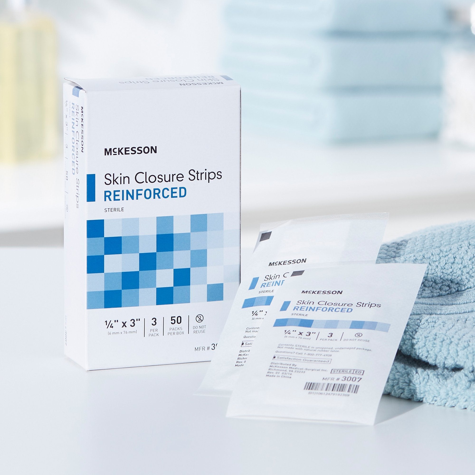 McKesson Skin Closure Strip, ¼ X 3 Inch 3007