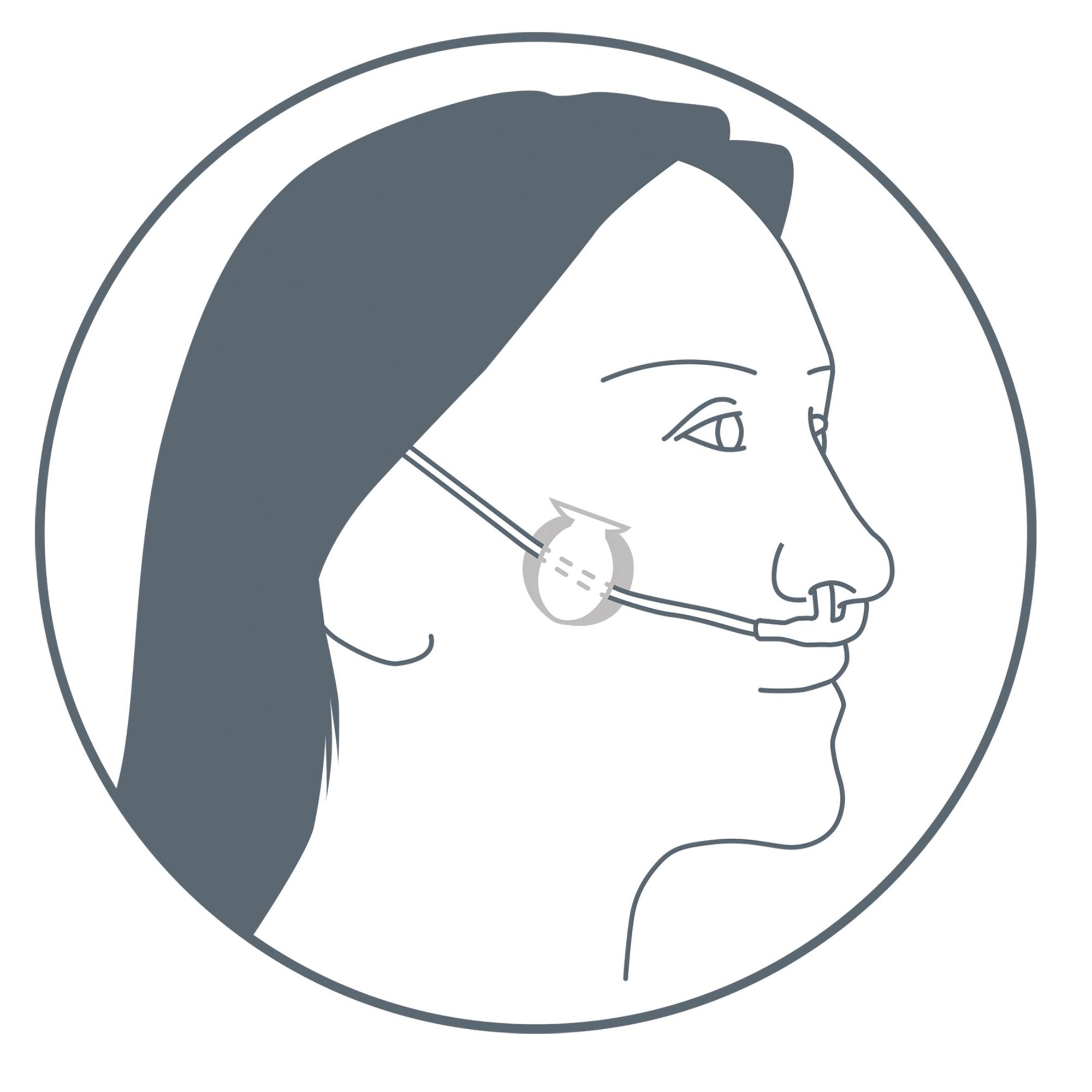 Nasal Cannula Securement Sticker RES080