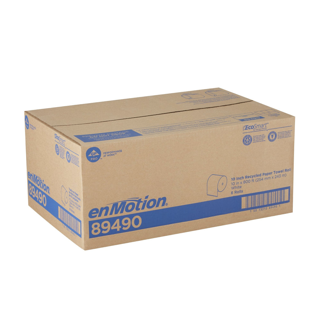 enMotion® Touchless White Paper Towel, 10 Inch x 800 Foot 89490