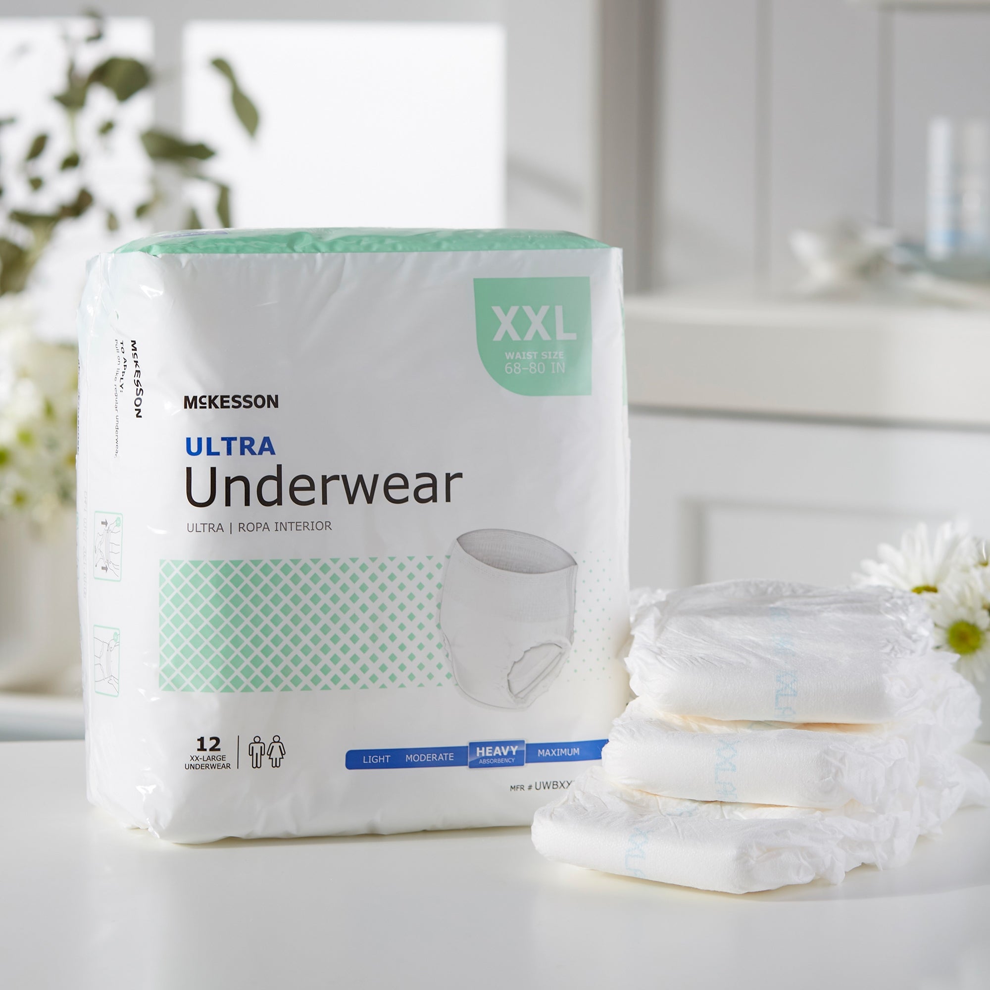 McKesson Ultra Heavy Absorbent Underwear, 2X-Large UWBXXL