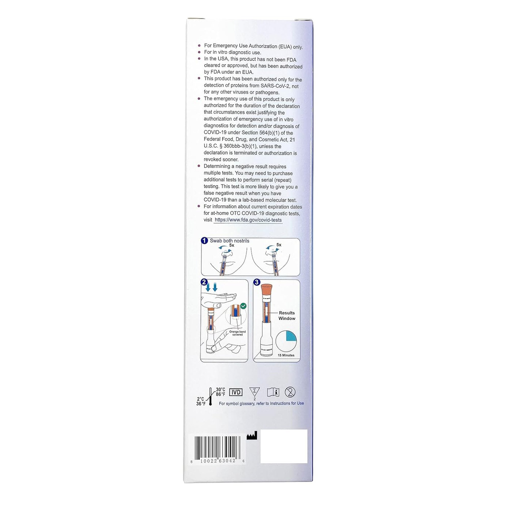Respiratory Test Kit FaStep® COVID-19 Antigen Pen Test 1 Test per Kit (144 Kits per Case) USCO5FS-1