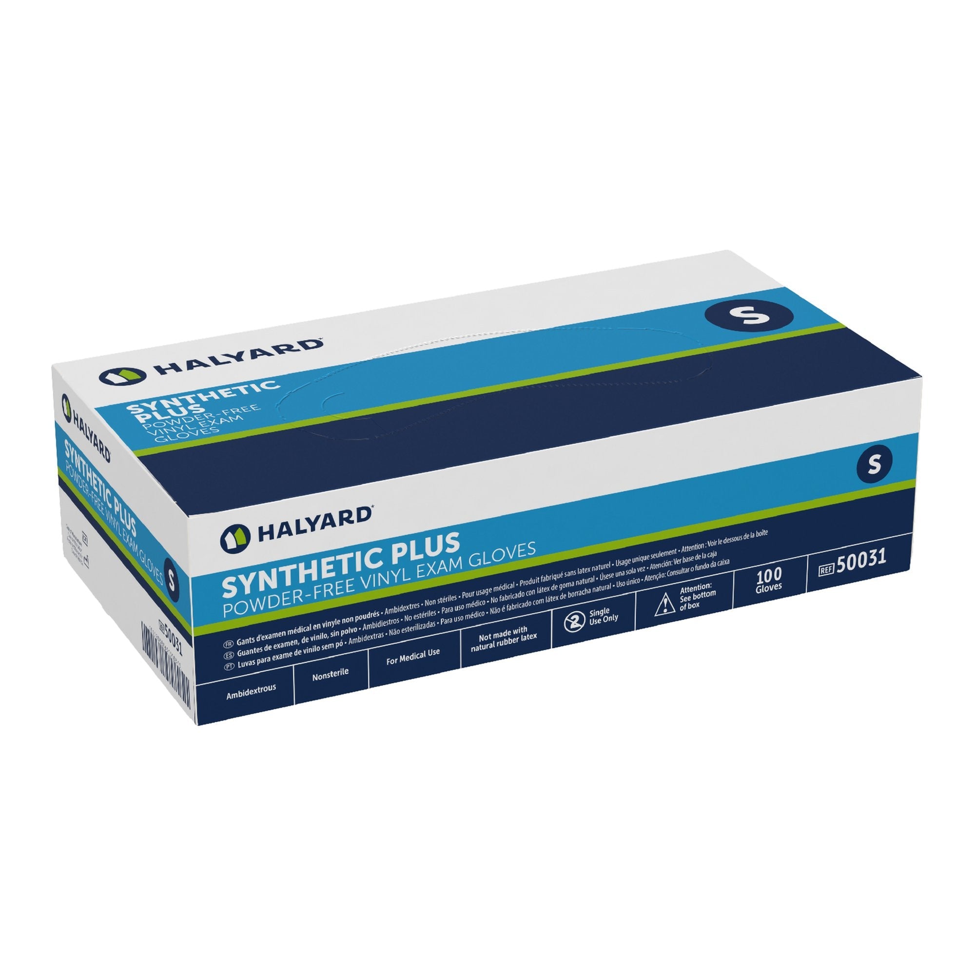Halyard™ Vinyl Exam Glove, Small, White 50031