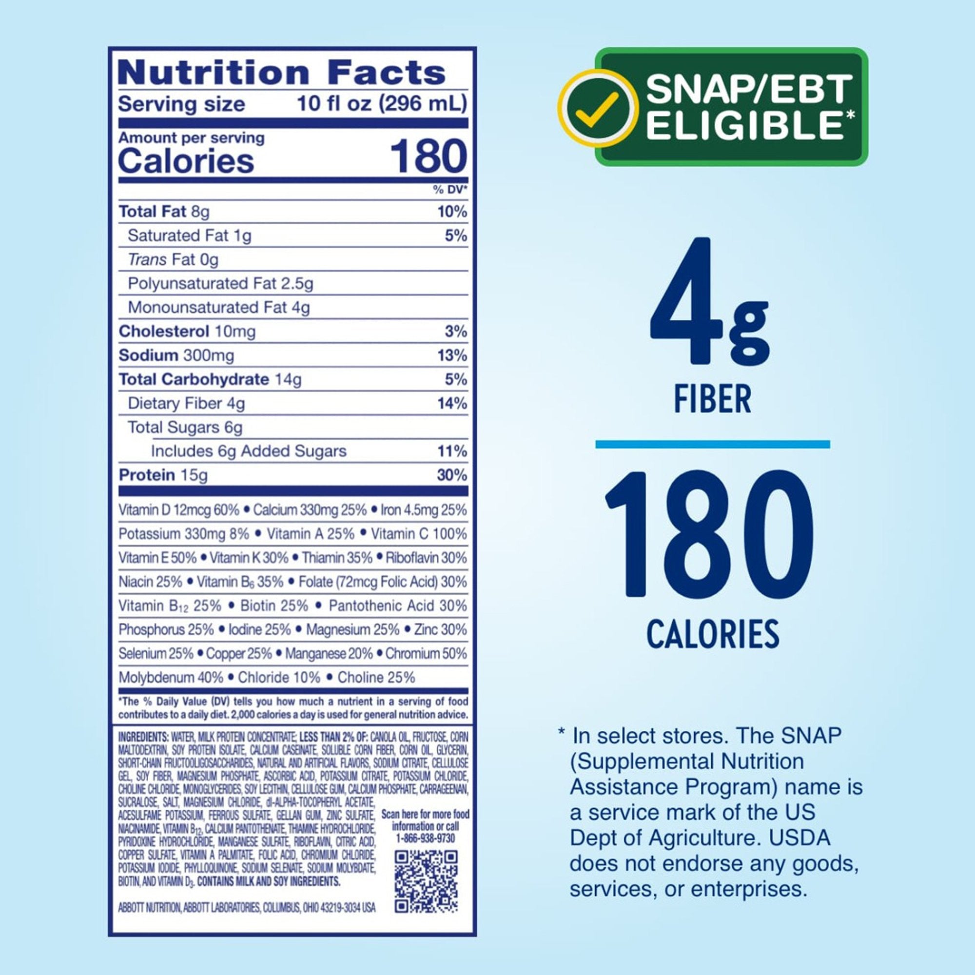 Glucerna® Hunger Smart Shake, Vanilla Flavor, 10-ounce bottle 68607