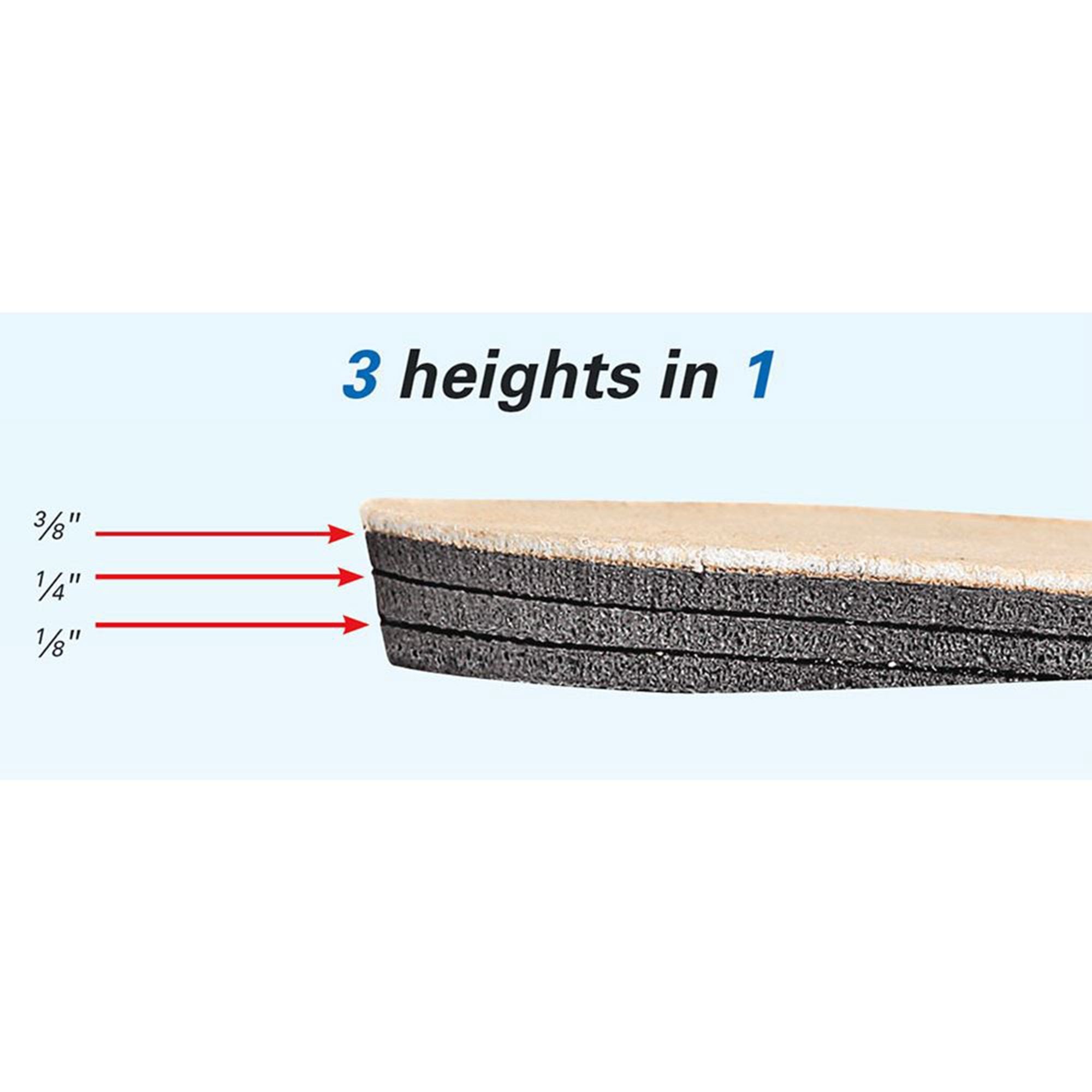 Heel Lift AliMed® Adjustable Leg Lift Leather / Rubber Men 9 and Up Brown 2970003761