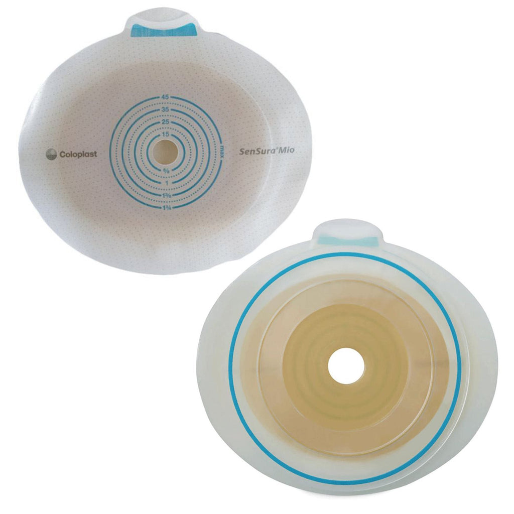 SenSura® Mio Click Ostomy Barrier, 25 mm Stoma Opening, Green Match 10504