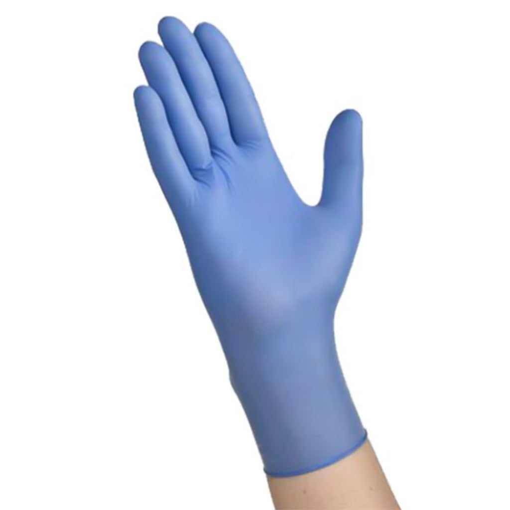 Exam Glove FLEXAL™ Touch Small NonSterile Nitrile Standard Cuff Length Textured Fingertips Blue Chemo Tested 88RT02S