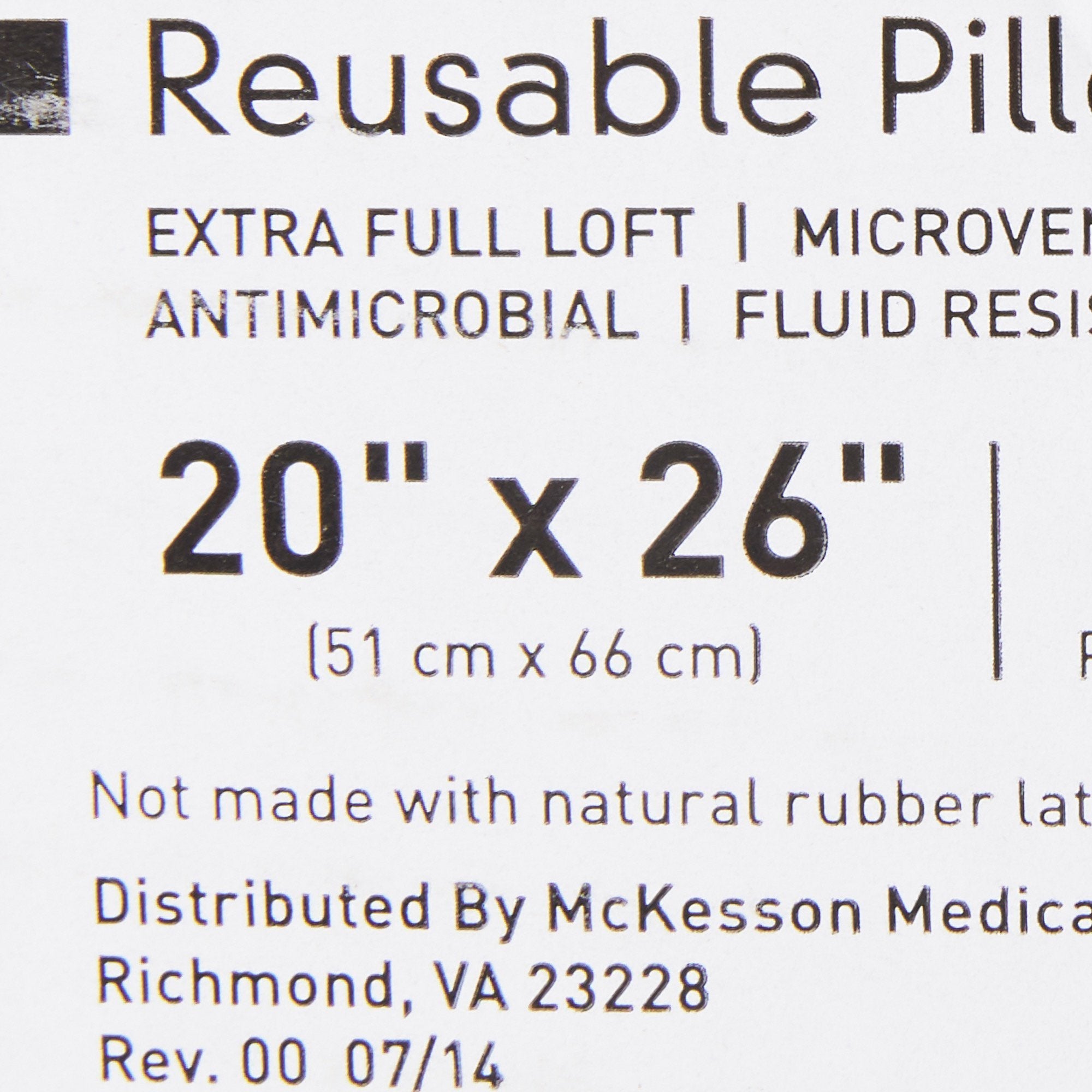 McKesson Reusable Bed Pillow 41-2026-WXF