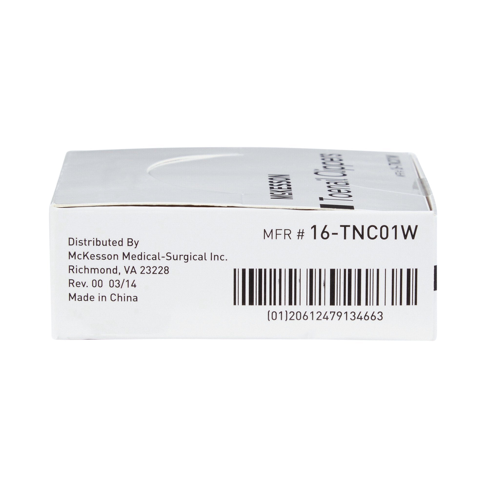 McKesson Toenail Clippers, Thumb Squeeze Lever 16-TNC01J