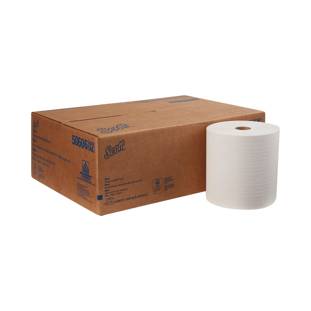 Scott® Essential White Paper Towel, 8 Inch x 600 Foot 50606