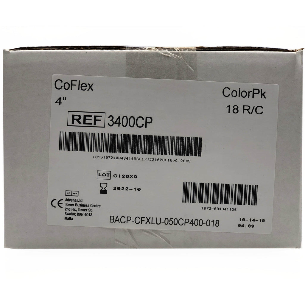CoFlex® Self-adherent Closure Cohesive Bandage, 4 Inch x 5 Yard 3400CP-018