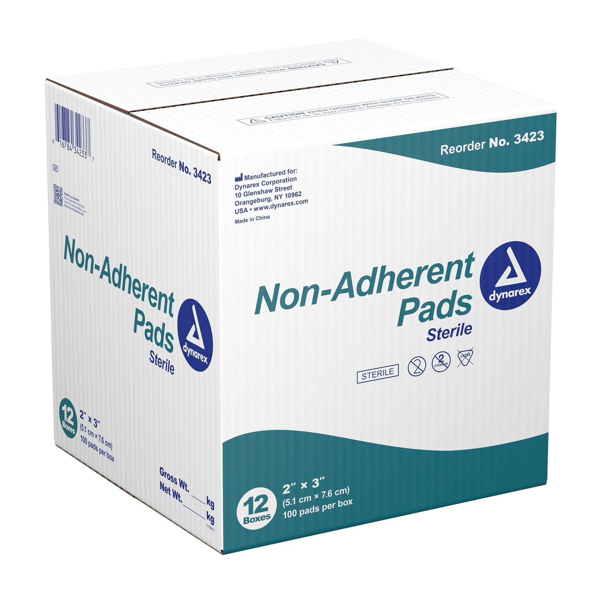 dynarex® Nonadherent Dressing, 2 x 3 Inch 3423