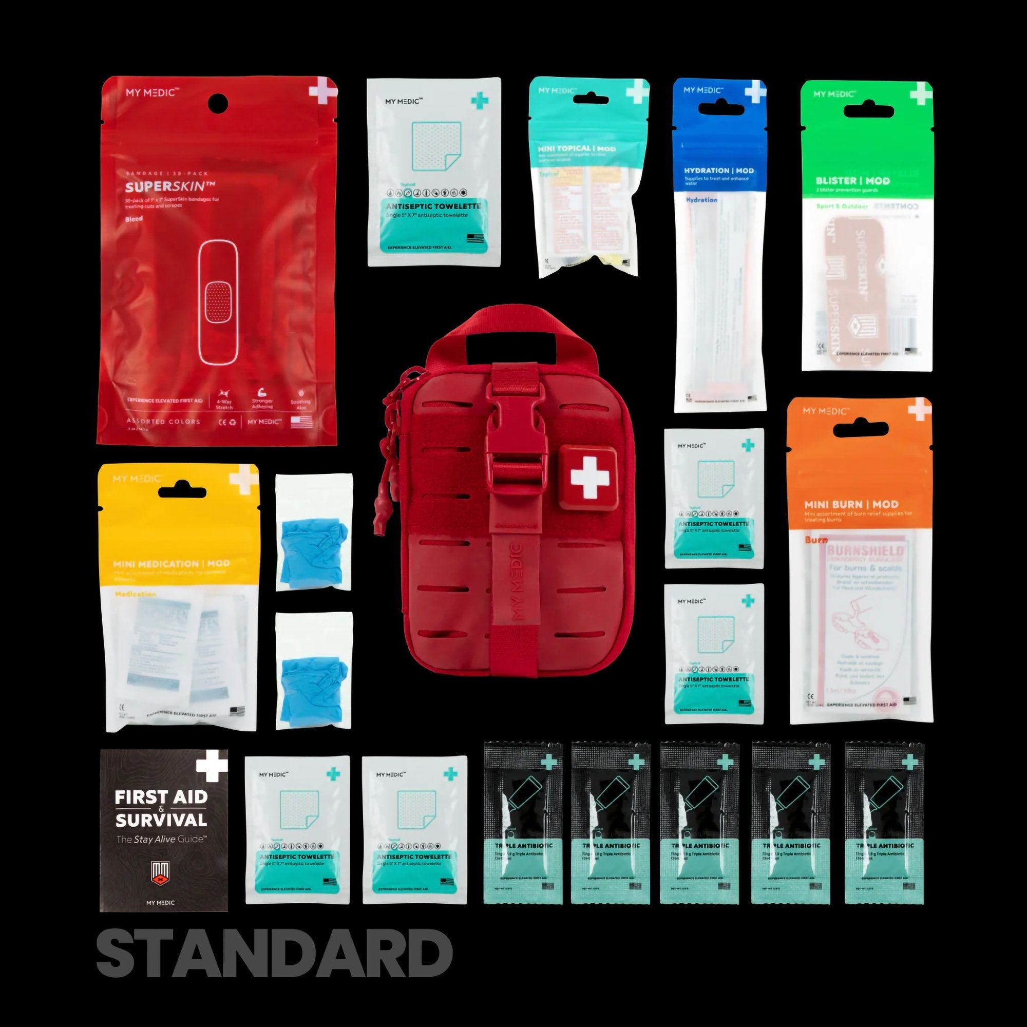 My Medic™ Sidekick First Aid Kit, Red MM-KIT-U-SDE-KCK-RED