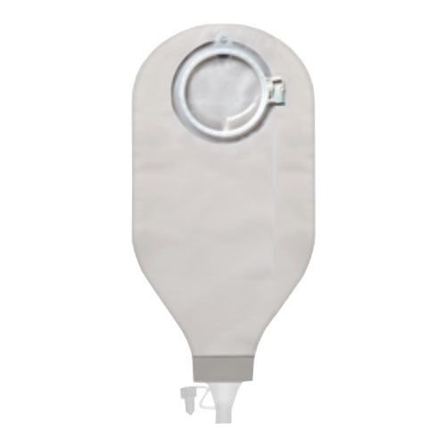 SenSura® Mio Click High Output Pouch 2-Piece Transparent Ileostomy Pouch, Red 18640