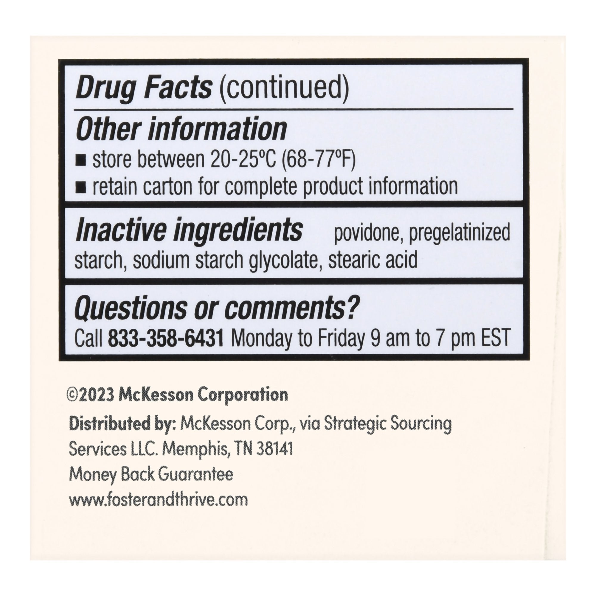 Foster & Thrive™ Regular Strength Pain Relief Acetaminophen 325 mg Tablets 70677111901