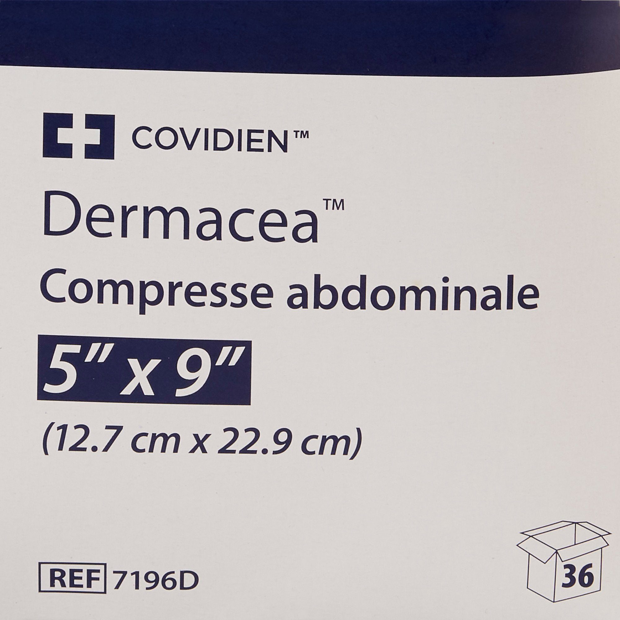 Dermacea™ Sterile Abdominal Pad, 5 x 9 Inch, 7196D