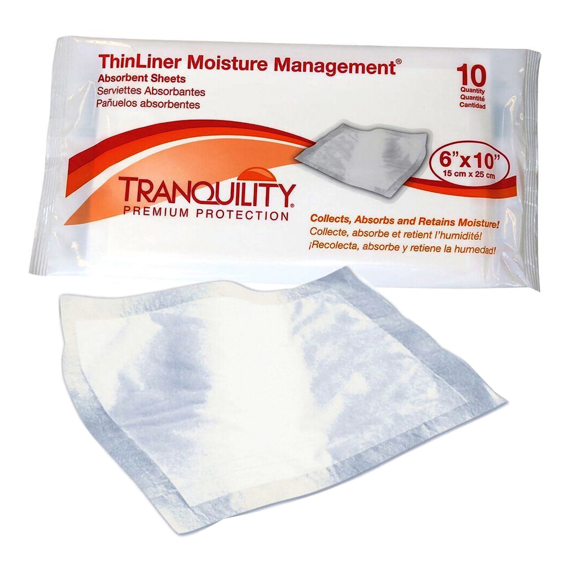 Tranquility ThinLiner® Skin Fold Pad, 6 x 10 Inch 3190